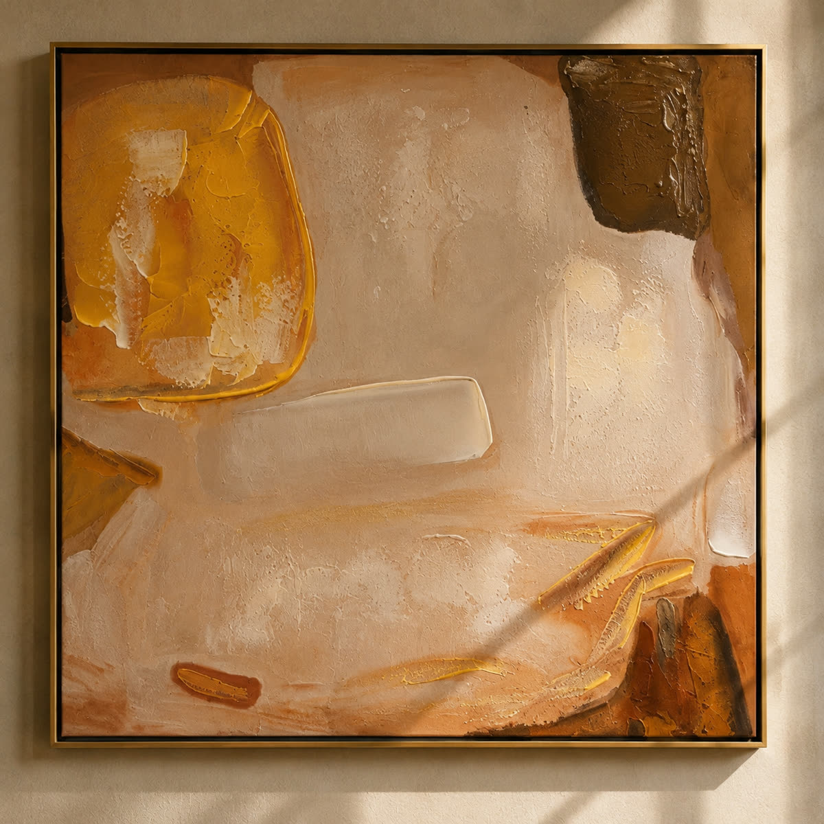 The same canvas produced square on, the brushwork and the palette held